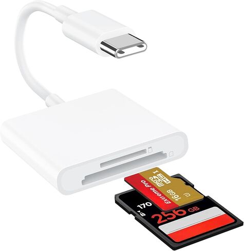 USB C إلى SD Card Reader لـ iPhone 16 15 ، [MFI Certified] Slot One USB Type C to SD Camera Adapter ، Type C Card Card Adapter Camera Viewer for iPhone/iPad/Macbook/Android Maxfast Transfers in Saudi Arabia