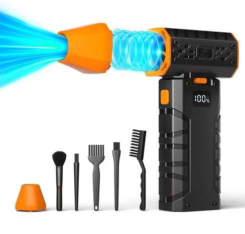 Electric Air Duster, Super Power Turbo Fan, 240000RPM Violent Fan, Adjustable Turbo JetFan, Handheld Mini Blower for Computer, Keyboard, Outdoor, House and Car in Saudi Arabia