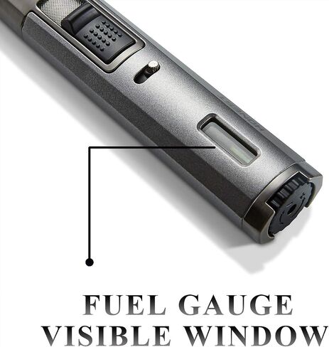 Torch Lighter Butane Lighter Refillable Jet Flame Torch Lighters Windproof Gas Long Torch Lighter Adjustable Butane Pen Lighter for Candles Grill BBQ Stove Camping(Gas Not Included) in Saudi Arabia