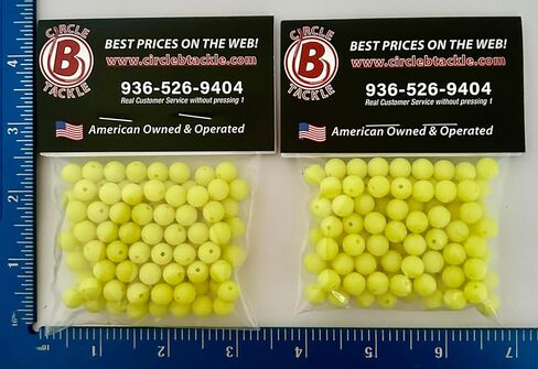 Colored 8mm Round Plastic Fishing Beads 8mm Beads for Fishing Baits & Lures 100-1000 Freshwater & Saltwater Hard Plastic Beads for Fishing Spinner Rigs Made in USA in Saudi Arabia