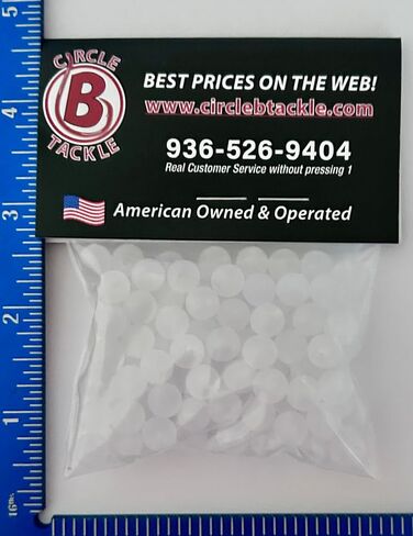 Colored 8mm Round Plastic Fishing Beads 8mm Beads for Fishing Baits & Lures 100-1000 Freshwater & Saltwater Hard Plastic Beads for Fishing Spinner Rigs Made in USA in Saudi Arabia