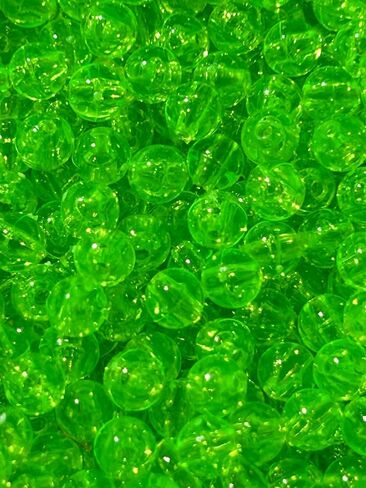 Colored 8mm Round Plastic Fishing Beads 8mm Beads for Fishing Baits & Lures 100-1000 Freshwater & Saltwater Hard Plastic Beads for Fishing Spinner Rigs Made in USA in Saudi Arabia