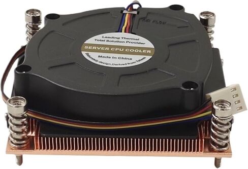 1U LGA115X مروحة CPU مروحة نشط تبريد التبريد لـ LGA1150 LGA1151 LGA1200 75x75mm تباعد ثقب TDP حتى 125W in Kuwait