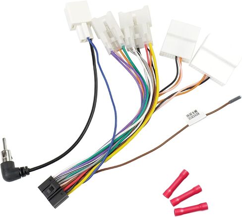 Jayubien 16Pin Car Radio Wire Harness Kit Replacement for Toyota Prado Camry Highlander Pruis Sienna Sequoia w/JBL Amplifier, 20Pin SWC Stereo Wiring Antenna Connector in Kuwait