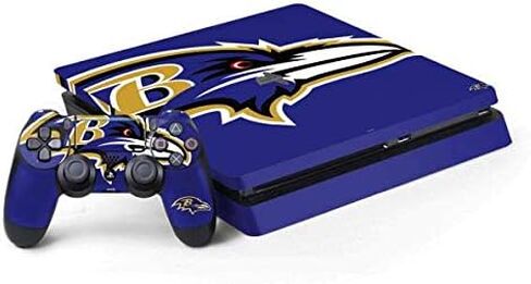 Skinit Skinit Gaming Gaming Continved مع حزمة PS4 Slim - NFL Baltimore Ravens مرخص رسميًا in Kuwait