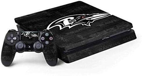 Skinit Skinit Gaming Gaming Continved مع حزمة PS4 Slim - NFL Baltimore Ravens مرخص رسميًا in Kuwait
