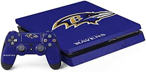 Skinit Skinit Gaming Gaming Continved مع حزمة PS4 Slim - NFL Baltimore Ravens مرخص رسميًا in Kuwait