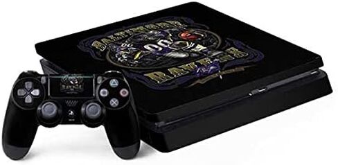Skinit Skinit Gaming Gaming Continved مع حزمة PS4 Slim - NFL Baltimore Ravens مرخص رسميًا in Kuwait