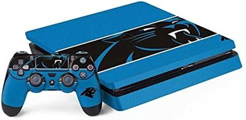 Skinit Decal Gaming Skin Compatible with PS4 Slim Bundle - Officially Licensed NFL Carolina Panthers Design in Kuwait