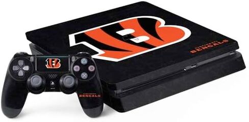 ألعاب Skinit Scenit Maming Skin متوافقة مع حزمة PS4 Slim - NFL Cincinnati Bengals Team Design in Kuwait