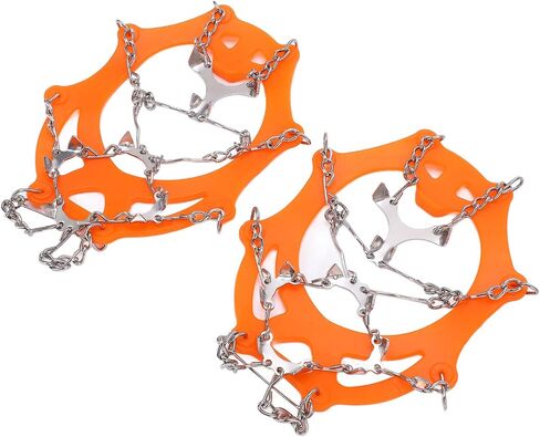 Crampons for Hiking, Micro Spikes for Hiking 12 Tooth with 2Pcs for Mountaineering in Kuwait