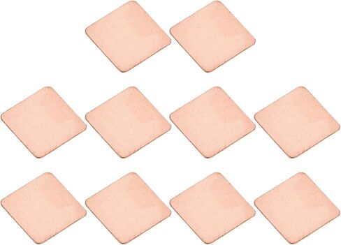 DMiotech 5 حزمة 15 × 15 × 0.4 مم مجموعة وسادة نحاسية حرارية IC رقائق غرفة تبريد تبريد الرقائق لتبريد الكمبيوتر المحمول in Kuwait