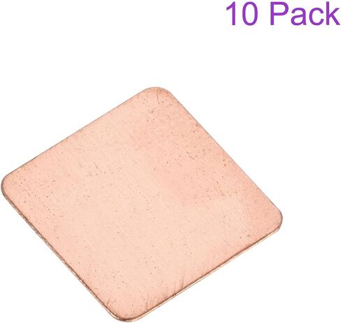 DMiotech 5 حزمة 15 × 15 × 0.4 مم مجموعة وسادة نحاسية حرارية IC رقائق غرفة تبريد تبريد الرقائق لتبريد الكمبيوتر المحمول in Kuwait