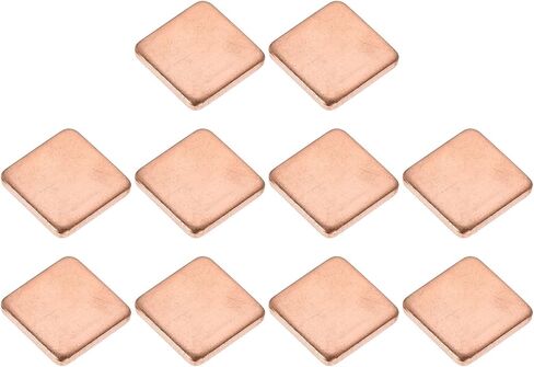 DMiotech 5 حزمة 15 × 15 × 0.4 مم مجموعة وسادة نحاسية حرارية IC رقائق غرفة تبريد تبريد الرقائق لتبريد الكمبيوتر المحمول in Kuwait