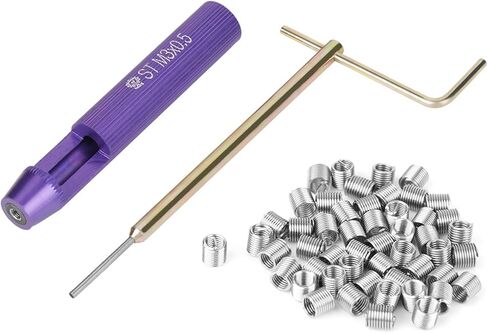 50pcs Thread Repair Installation Kit Stainless Steel Helicoil Type Set (M3 x 2D) in Saudi Arabia