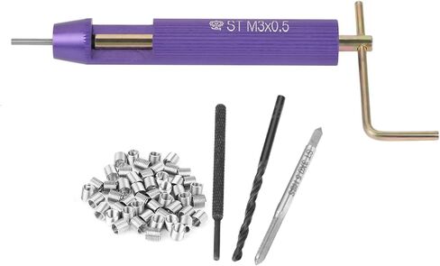 50pcs Thread Repair Installation Kit Stainless Steel Helicoil Type Set (M3 x 2D) in Saudi Arabia