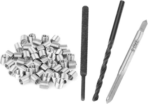 50pcs Thread Repair Installation Kit Stainless Steel Helicoil Type Set (M3 x 2D) in Saudi Arabia
