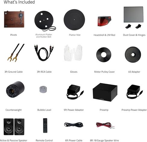 Fluance Reference RT83 High Fidelity Vinyl Turntable with PA10 Phono Preamp and Ai61 Powered 6.5" Bookshelf Speakers, Ortofon 2M Red Cartridge, 120W Class D Amplifier, Bluetooth (Lucky Bamboo) in Saudi Arabia