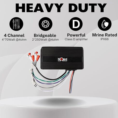 NOAM NUTV5 -S QUAD - ATV/UTV/جنبا إلى جنب مكبرات صوت مقاومة للماء Bluetooth 4.1 in Kuwait