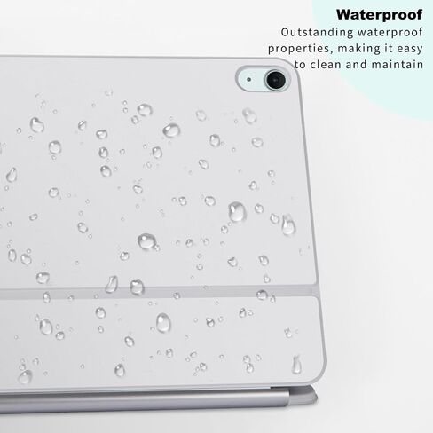 ملصقات جلد الفينيل لعام 2025 iPad Air M3 11 بوصة لوحة المفاتيح السحرية 5 قطعة من اللصق ذاتيًا ، غطاء صائق الحماية قبل القطع ، حماية كاملة من الجسم (TOP+BOTTOR+Trackpad+Hinge+Keyboard Cover) （White） in Kuwait