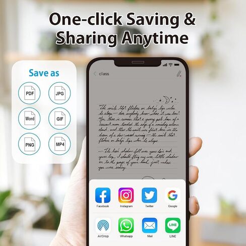 Smart Pen + 4Pack موضوع Notebookset （4Color） ، SmartPen المزامنة في الوقت الفعلي لرقمنة وتخزين ومشاركة الملاحظات الورقية ، استخدم مع تطبيق Ophaya Pro + ، متوافق مع Android و iOS in Saudi Arabia