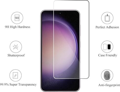 Ailun Glass Screen Protector for Galaxy A13 5G 3 Pack + 3 Pack Camera Lens Tempered Glass Fingerprint Unlock Compatible 0.33mm Ultra Clear Case Friendly in Kuwait