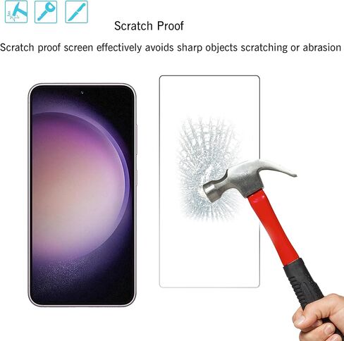 Ailun Glass Screen Protector for Galaxy A13 5G 3 Pack + 3 Pack Camera Lens Tempered Glass Fingerprint Unlock Compatible 0.33mm Ultra Clear Case Friendly in Kuwait