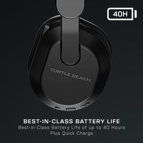 Turtle Beach Stealth 500 Wireless Amplified Gaming Headset for PS5, PS4, PC, Nintendo Switch, & Mobile – 40-Hr Battery, Bluetooth, Memory Foam Cushions, Flip-to-Mute Mic, EQ Presets – Black (Renewed) in Saudi Arabia