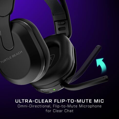 Turtle Beach Stealth 500 Wireless Amplified Gaming Headset for PS5, PS4, PC, Nintendo Switch, & Mobile – 40-Hr Battery, Bluetooth, Memory Foam Cushions, Flip-to-Mute Mic, EQ Presets – Black (Renewed) in Saudi Arabia