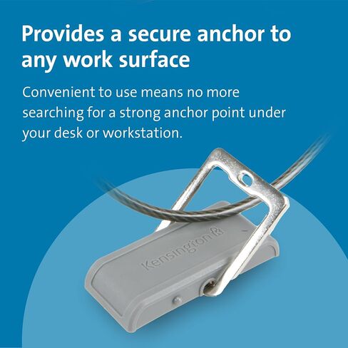 Kensington N17 Dell Laptop Lock - Combination (K68008WW) Black & Desk Mount Anchor Accessory for Cable Locks (K64613WW) in Kuwait