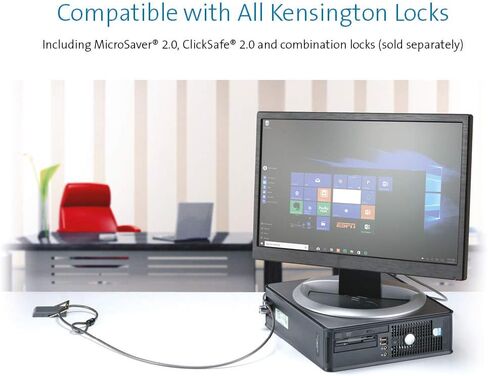 Kensington N17 Dell Laptop Lock - Combination (K68008WW) Black & Desk Mount Anchor Accessory for Cable Locks (K64613WW) in Kuwait