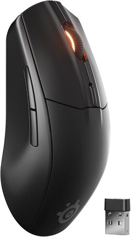 SteelSeries Rival 3 Wireless Gen 2 Gaming Mouse — 2.4GHz and Bluetooth — 18000 DPI TrueMove Air Optical Sensor — 60 Million Click Durability — Light-Weight — 100% PTFE Feet — Black in Saudi Arabia