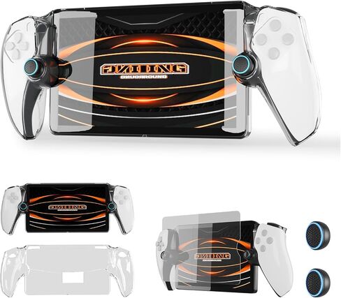 Cooudqs 3 في 1 حزمة الملحقات لبوابة PlayStation.incl.1 PCS PS Portal Case ، 1 PCS HD حامي الشاشة و 2 PCS إبهام قبضة الإبهام للمشغل البوابة PS5 البوابة PS5 in Kuwait