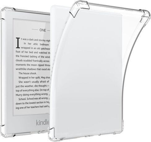 BOZHUORUI Clear Case for Kindle 8th Generation (2016 Released,Model SY69JL) - Lightweight TPU Transparent Flexible Soft Back Cover (Clear) in Saudi Arabia