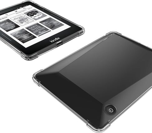 بوزووروي حالة واضحة لسيارة Kindle Voyage E -Reader - TPU خفيفة الوزن TPU غطاء خلفي مرن مرن (واضح) in Saudi Arabia