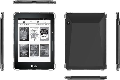 بوزووروي حالة واضحة لسيارة Kindle Voyage E -Reader - TPU خفيفة الوزن TPU غطاء خلفي مرن مرن (واضح) in Saudi Arabia