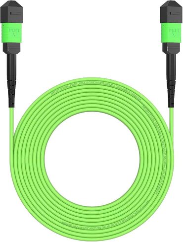 AMPCOM MPO to MPO Trunk Cable 9/125μm Singlemode OS1/OS2(8 Fiber, MPO to MPO Female, Type B, LSZH/Riser, UPC, Yellow) 40m (131ft) in Saudi Arabia