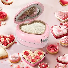 Pink Rice Cooker 1.8L Heart Shaped Rice Cooker with Removable Non-stick Pot, Preset Timer and Automatic Heat Preservation, Slow Cooker, Baking Gifts for Women, House Warming Gifts New Home, Mothers Day Birthday Housewarming Present