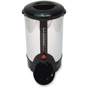 50-Cup Percolating Urn, Stainless Steel