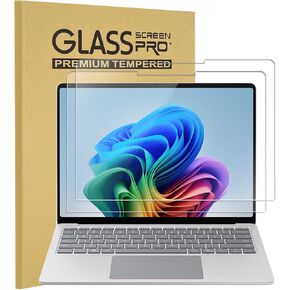 Keanboll 2-Pack Prapped Glass Screen Protector لجهاز الكمبيوتر المحمول Microsoft Surface 7 13.8 بوصة 2024 | 9h صلابة ، دعم مضاد للخلع ، ودعم القلم السطحي