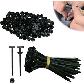 100Pcs Nylon Universal Cable Tie Buckle, 2025 New Heavy Duty Self-Locking Nylon Zip Ties Holder, Multipurpose Plastic Cable Ties Tool for Car Daily Repair Quick Fix
