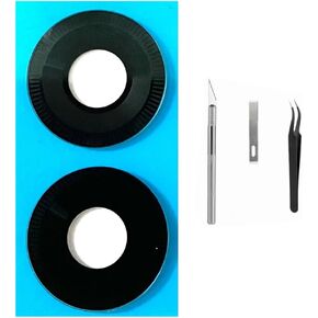 1Set/2pcs Back Rear Camera Lens Glass Rear Lens Glass Replacement for Motorola Moto G Stylus 5G 2024 XT2419 with Adhesive and Reparing Tool kit