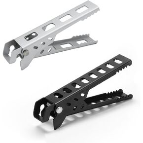 2 Pack Camping Cookware Gripper Hot Camping Cups Lifter Frying Pan Gripper Camping Cook Pot Lifter Clips Tongs Clamp Holder for Campfire Grill Cooking Outdoor Stove Backpacking Coffee Mug