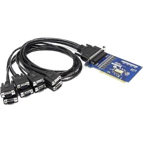 PCI to 8-Port RS232 Serial Port Card, 9-pin Com Port Computer Serial Port Expansion Card, Industrial Grade UT-758