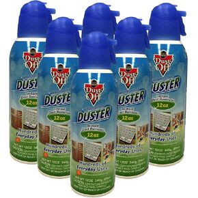 Falcon Dust-Off Professional Compressed Gas 2 X, 12oz. (6-Pack)