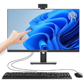 All-in-one Desktop Computer Touchscreen PC, N5095 Quad Core 16G RAM 512G SSD ROM, Liftable Arm Rotatable Monitor WiFi & Bluetooth Connection PC Desktop for Home Study Office & Casual Gaming
