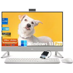 Dell Inspiron 7730 All-in-One Desktop PC, 27" FHD Touchscreen, Windows 11 Pro & Office Lifetime License, Core 7 150U(Up to 5.4 GHz), NVIDIA GeForce MX570A 2 GB GDDR6, Wi-Fi 6E (64GB RAM | 4TB SSD)