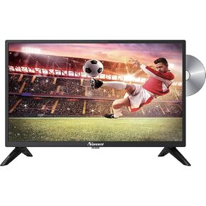 24 Inch 720P LED HD Backlight Flat DVD Combo TV, VGA USB HDMI Digital TV Tuner Cable, Build-in DVD Player Dual Channel 3W Speakers Monitor Television (24 inch)