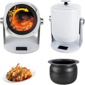 6L Intelligent Automatic Cooking Machine, 2400W Automatic Cooking Machine, 10 Levels of Firepower