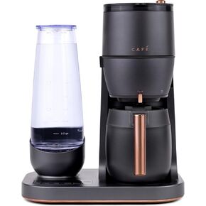 Café Specialty Grind and Brew Coffee Maker, Single-Serve Option, 10-Cup Thermal Carafe, WiFi Enabled Technology, Smart Home Kitchen Essentials, SCA Certified, Barista-Quality Brew, Matte Black (Renewed)